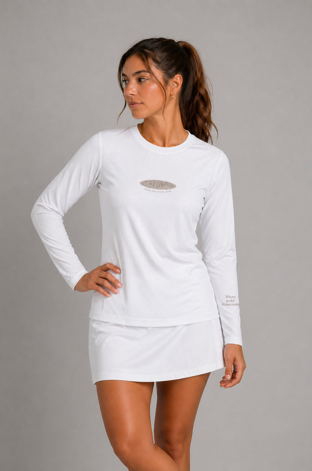 On Court Long Sleeve White