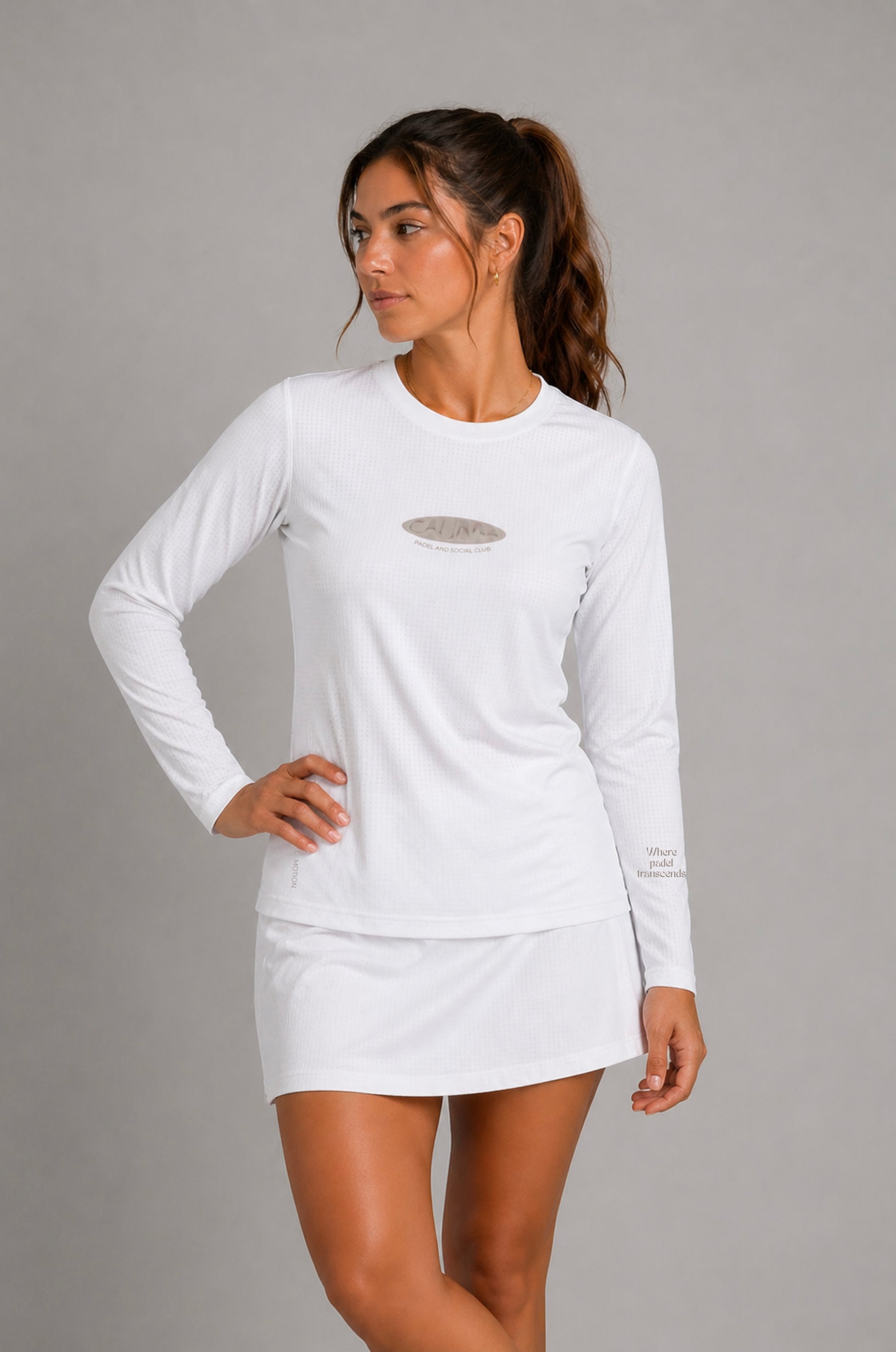 On Court Long Sleeve White
