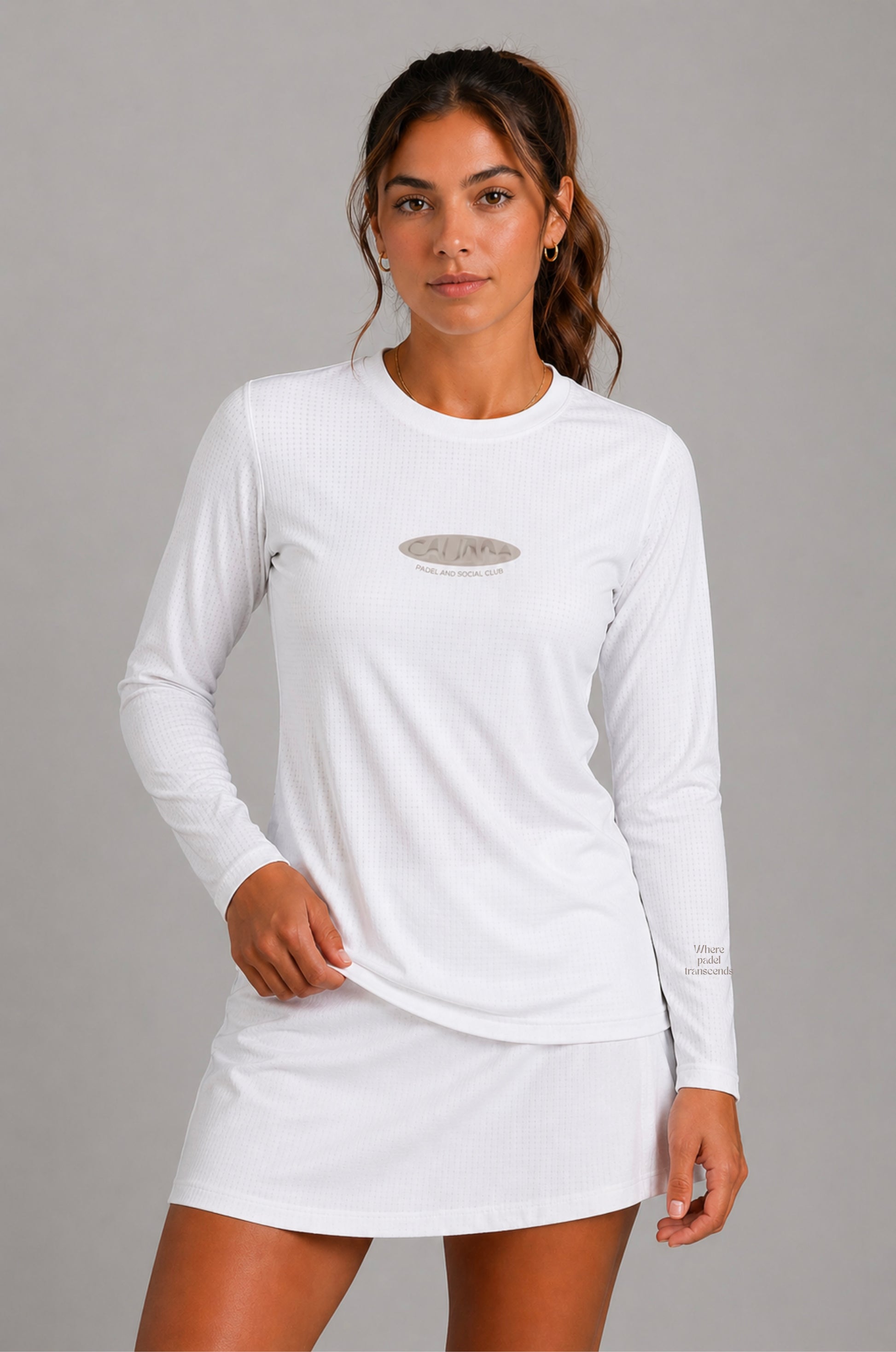 On Court Long Sleeve White